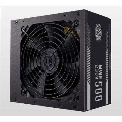 ALIMENTATORE ATX 500W COOLERMASTER MWE WHITE MPE-5001-ACABW-EU PFC ATTIVO 240VAC FAN120MM CAVO EU