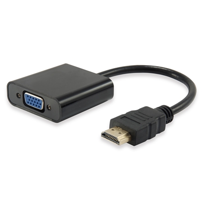 ADATTATORE HDMI EQUIP 11903607 DA HDMI-M A HD15 VGA -F CON AUDIO -25CM - EAN: 4015867194829