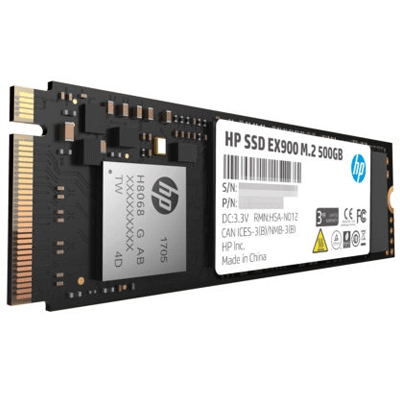 SSD-SOLID STATE DISK M.2(2280) NVME  500GB PCIE3.0X4 HP EX900 2YY44AA#ABB READ:2100MB/S-WRITE:1500MB/S