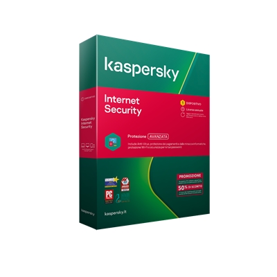 KASPERSKY BOX INTERNET SECURITY -- 1 DISPOSITIVO ATTACH (KL1939T5AFS-20SATT) FINO:30/06