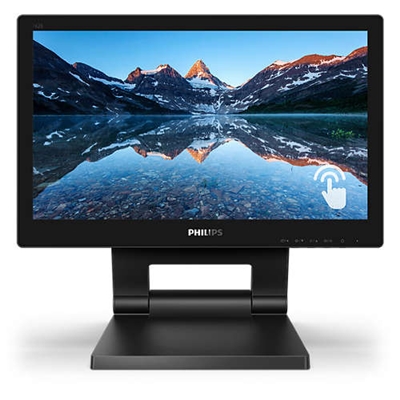 MONITOR SMOOTH-TOUCH PHILIPS LCD LED 15.6'' WIDE 162B9T/00 4MS SOFTBLUE MM HD 500:1 BLACK VGA DVI HDMI DP 2XUSB3 VESA FINO:31/05