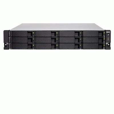 NAS QNAP TS-1283XU-RP-E2124-8G 12HD 2,5''/3.5''SATA6>NO HD<2U RACK 4P GIGA+2P 10GBE SFP+ SMARTNIC-8GB DDR4 UDIMM-XEON 3.3GHZ