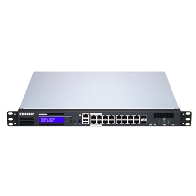 NAS-SWITCH MANAGED QNAP QGD-1600P-8G 2HD SATA6 (NN INCL.) 8GB DDR4-CPU CEL.J4115 16P DI CUI 1GBPS POE-2P SFP+ 1P HOST PORT