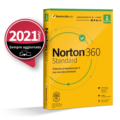 NORTON BOX 360 STANDARD --1 DISPOSITIVO (21397790) - 10GB BACKUP FINO:27/05