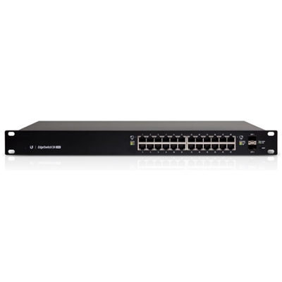 SWITCH 24P LAN GIGABIT UBIQUITI EDGESWITCH ES-24-500W POE+ - 2X SFP- MANAGED- 500W